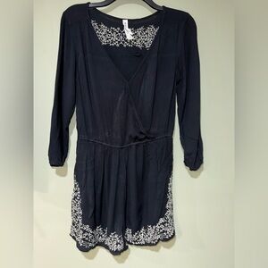 Aeropostale Bethany Mota Embroidered Romper